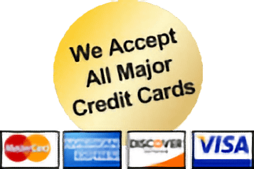 We accept all major credit cards